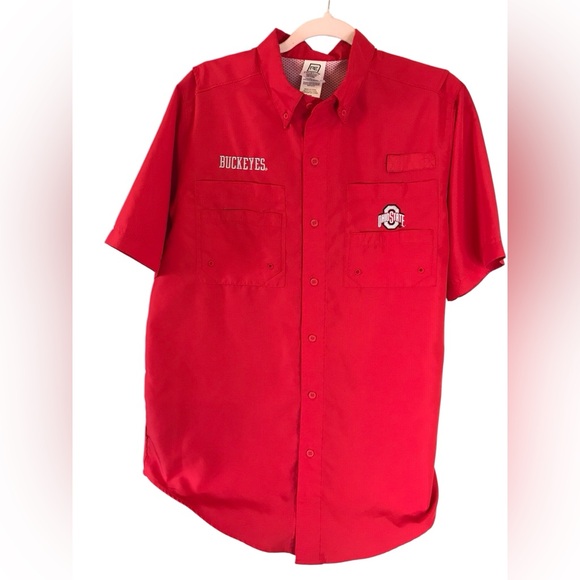Pro Edge Other - Ohio State Buckeyes Mens M Vented‎ Shirt Pro Edge Knights Apparel UPF 50+ NWT